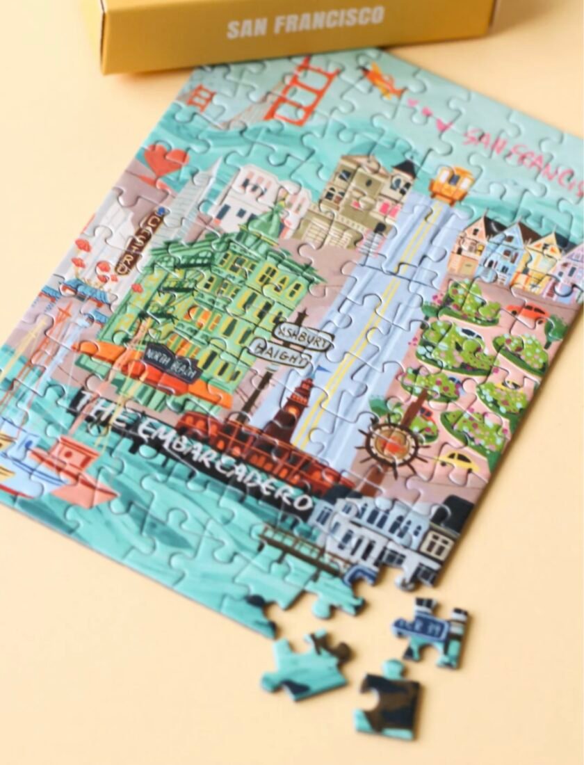 Piecely San Francisco Mini Puzzle, 99 Pieces - Image 3