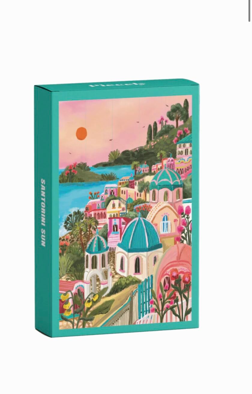 Piecely Santorini Sun Mini Puzzle, 99 Pieces