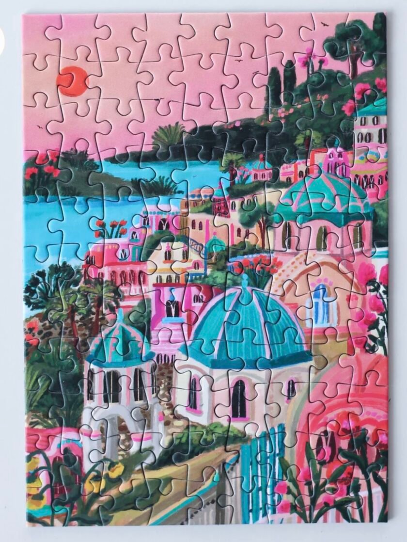 Piecely Santorini Sun Mini Puzzle, 99 Pieces - Image 2