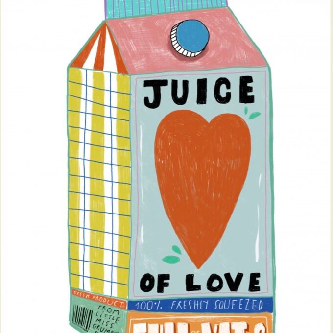 The juice of love card
