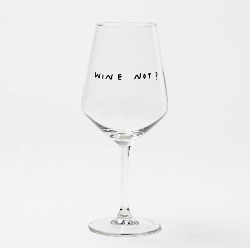"Wine Not" wine glass by Johanna Schwarzer × selekkt