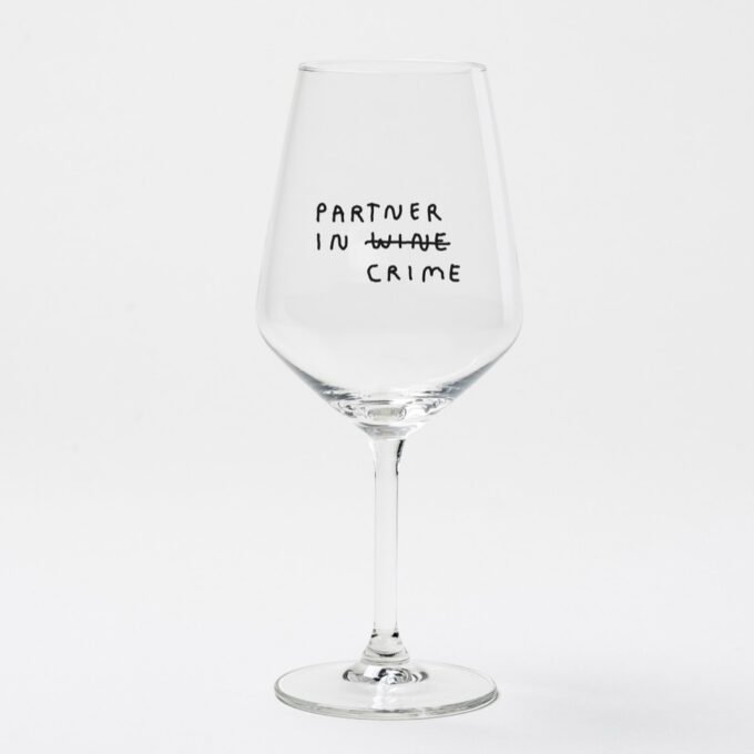 "Partner In Wine" wine glass by Johanna Schwarzer × selekkt