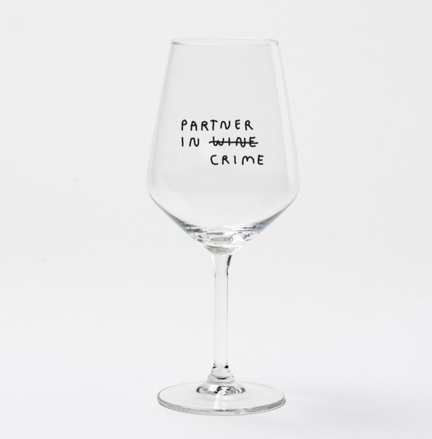 "Partner In Wine" wine glass by Johanna Schwarzer × selekkt