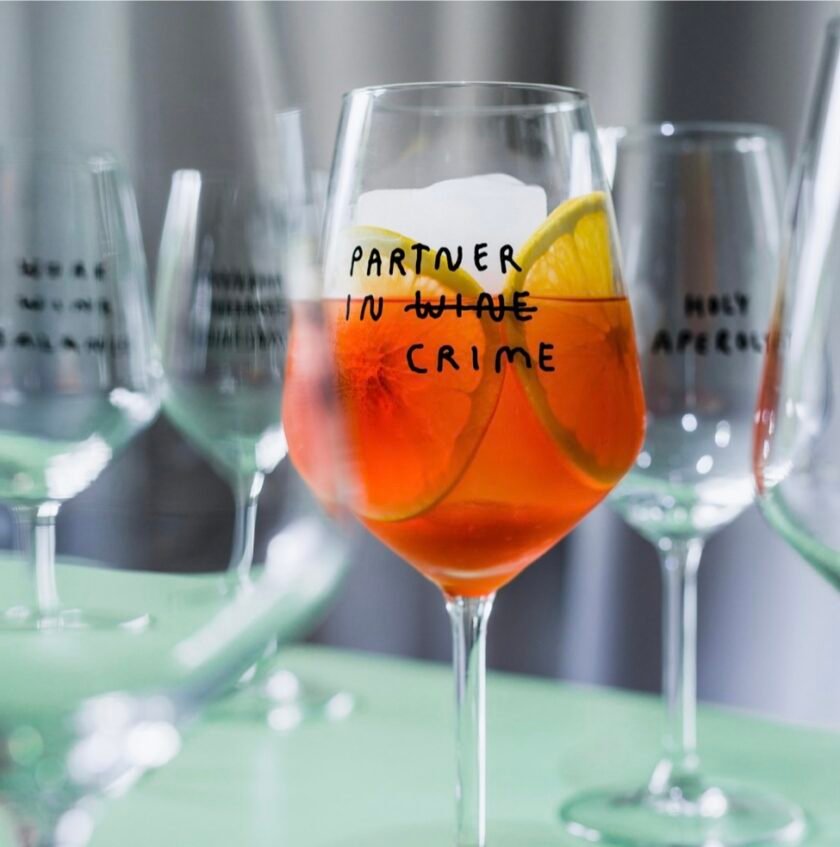 "Partner In Wine" wine glass by Johanna Schwarzer × selekkt - Image 3