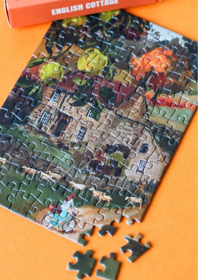 Piecely English Cottage Mini Puzzle, 99 Pieces - Image 2