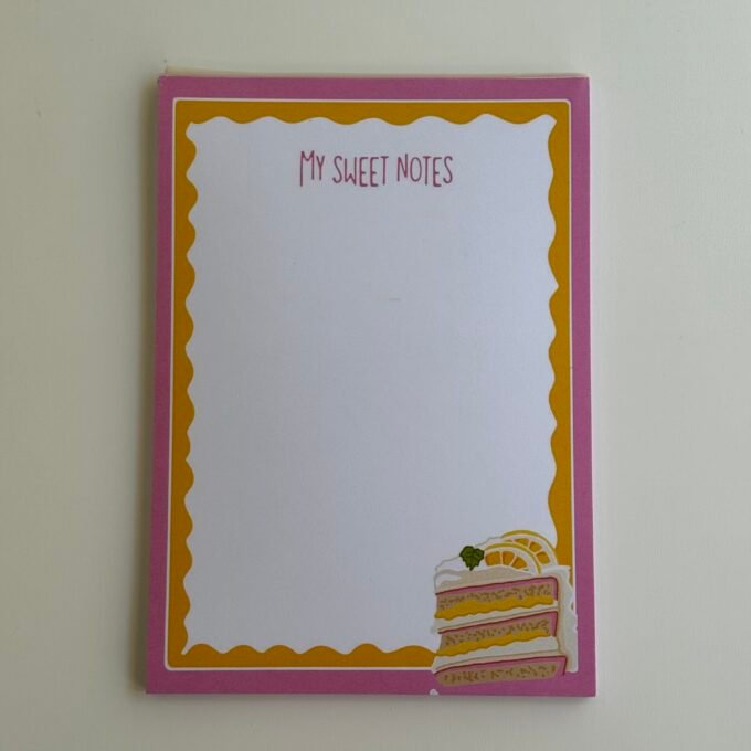 Lemon Cake Notepad