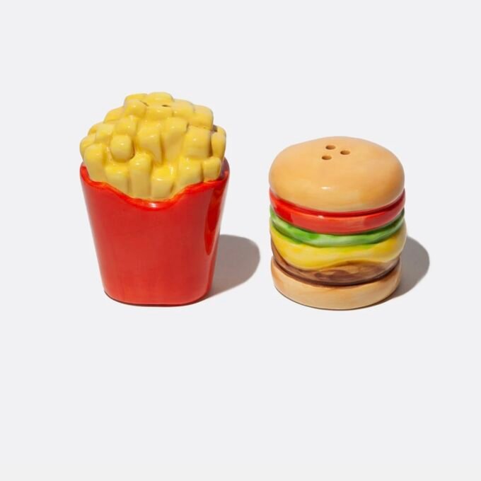 Fast Food Salt and Pepper Shakers Fries & Burger