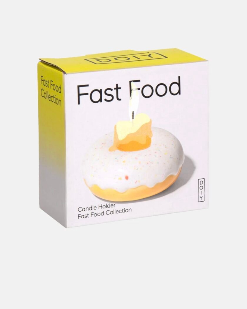 Fast Food Candle Holder Donut White - Image 6