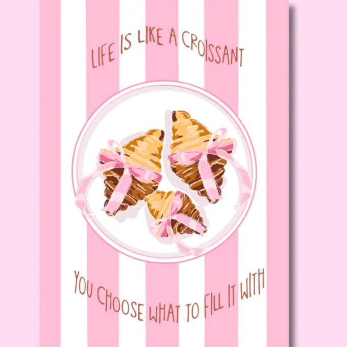 "Croissant" greeting card