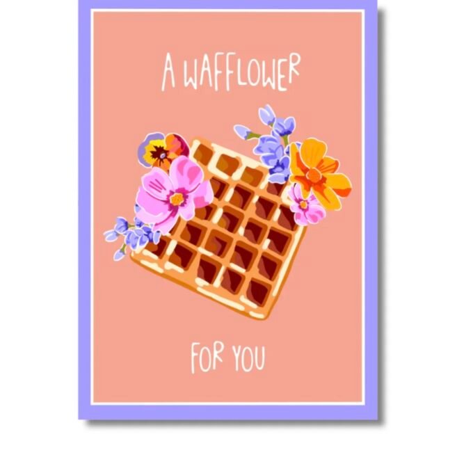 "Wafflower" greeting card