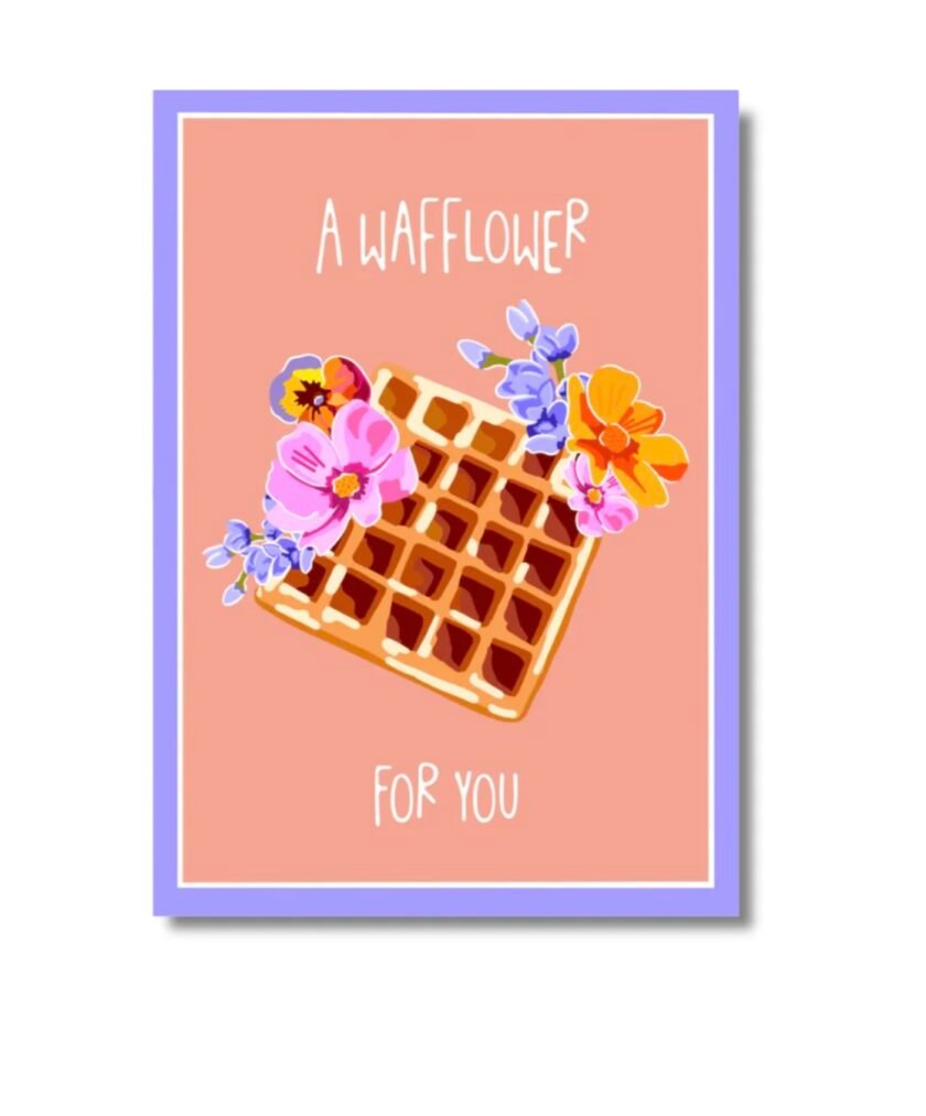 "Wafflower" greeting card