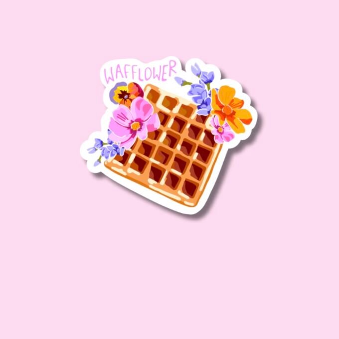"Wafflower" sticker