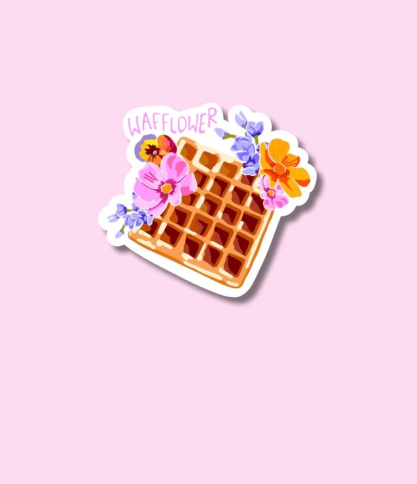 "Wafflower" sticker