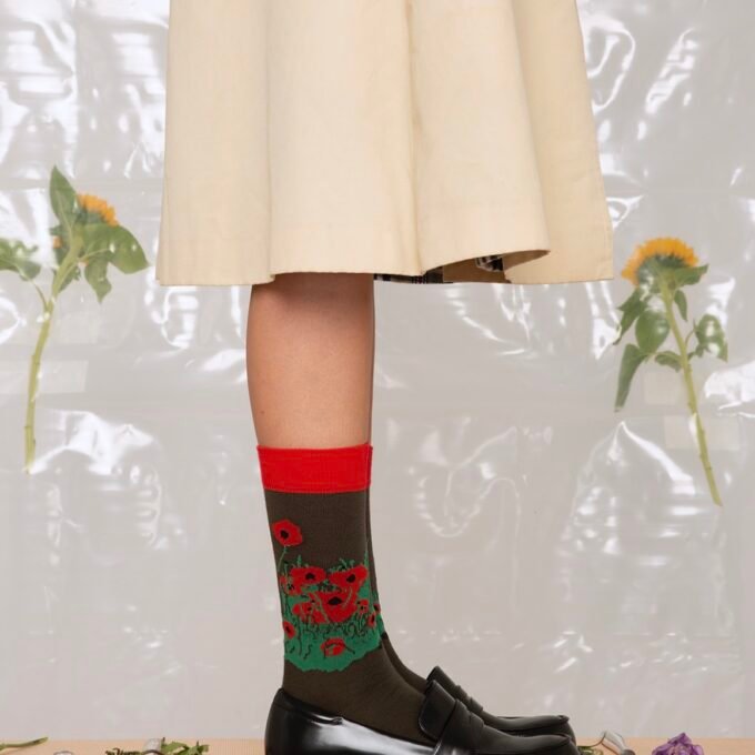 Red Poppies Socks