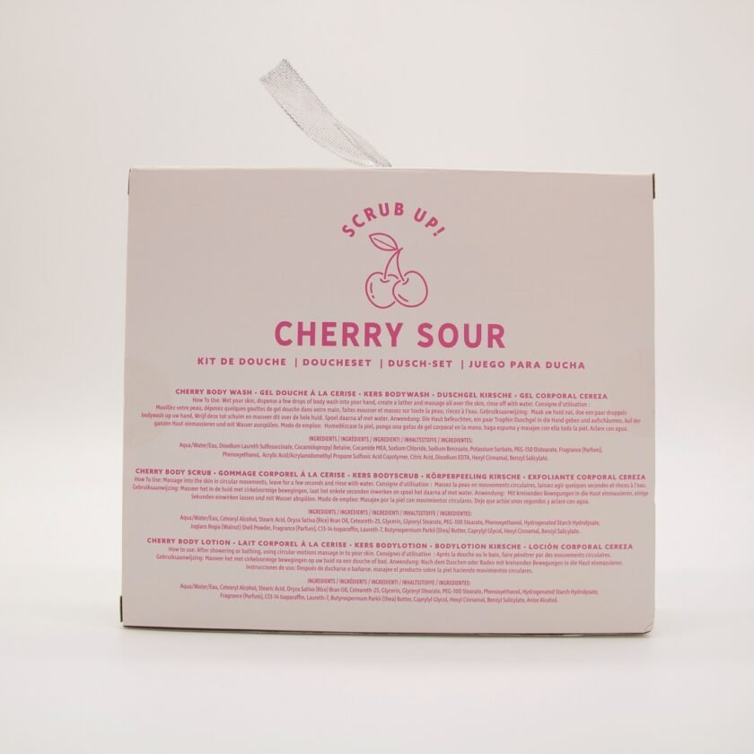 Shower Set including 150ml Body Wash, Lotion & Scrub, Cherry Baby Happy Bathing - Image 4