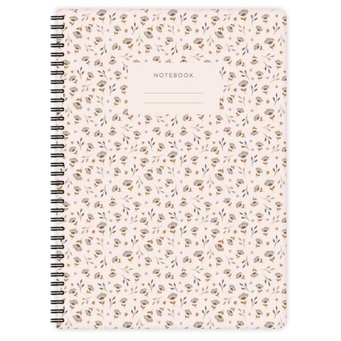 Notepad Boho Floral Pattern A4