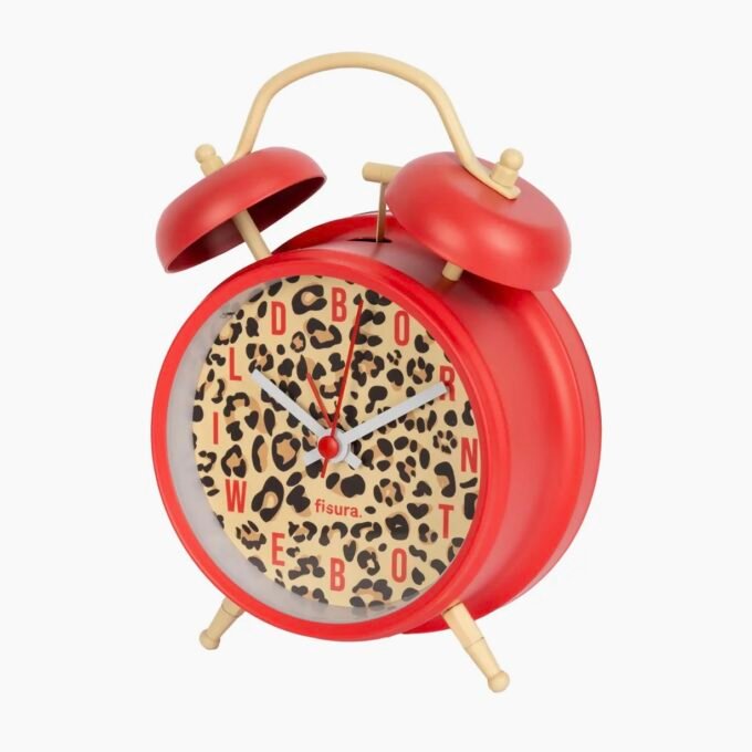 Retro Leopard Alarm Clock