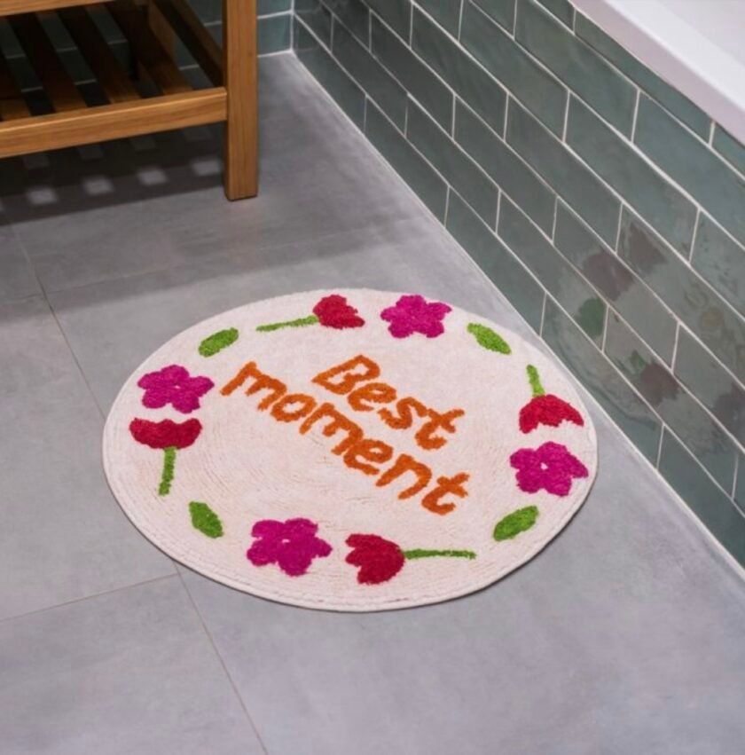 "Best Moment" non-slip bath mat 60*60cm - Flamingueo - Image 3