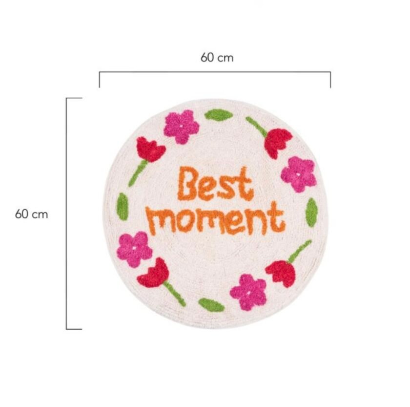 "Best Moment" non-slip bath mat 60*60cm - Flamingueo - Image 5