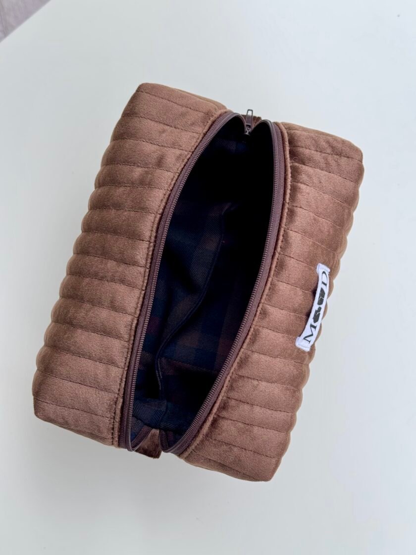 Brown Velvet - Makeup Bag - Image 3