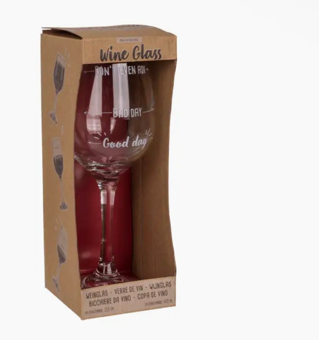 Wine Glass, Good Day, Bad Day, Don't Even Ask, - Image 3