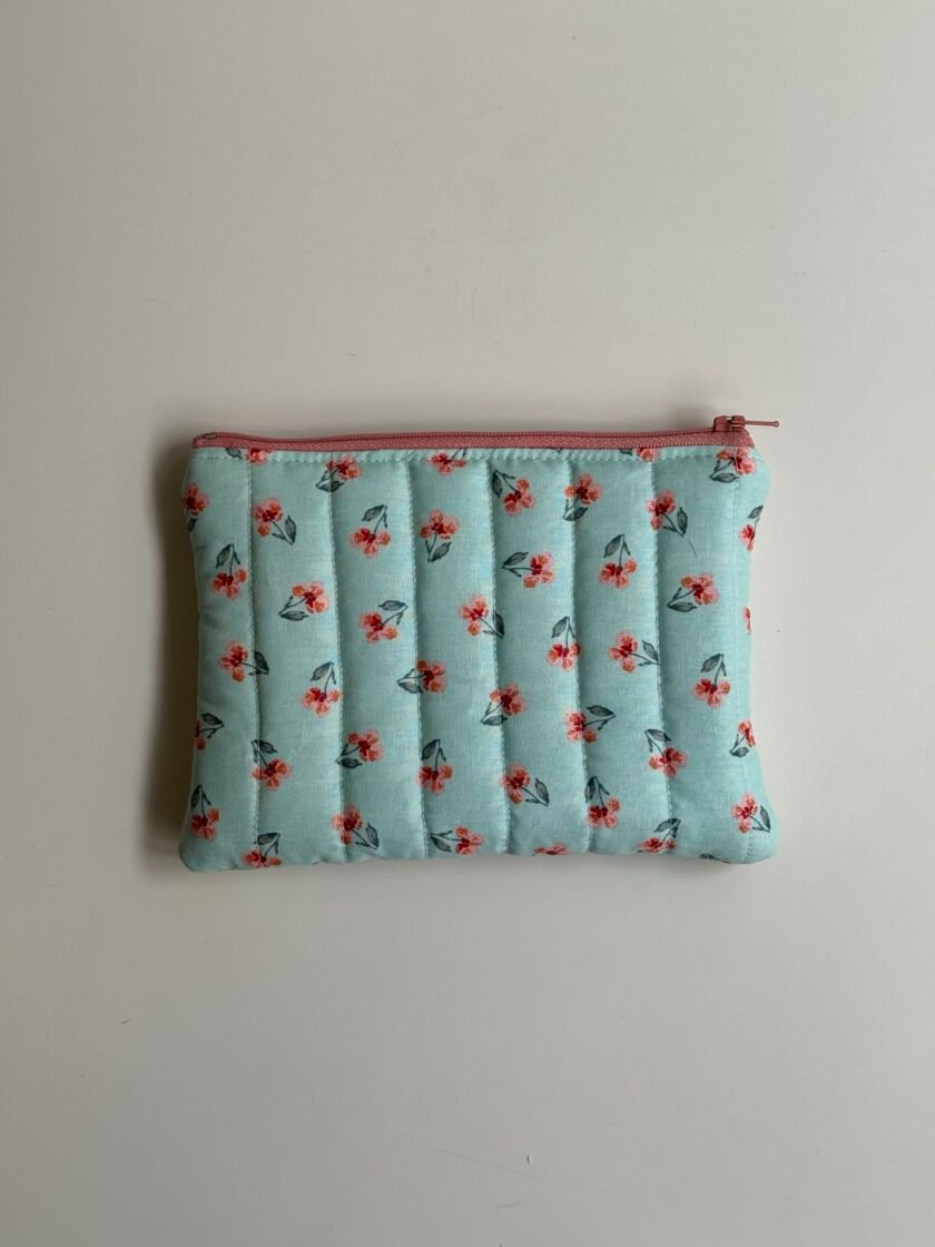 Blue Flower Mini Pouch - Image 2