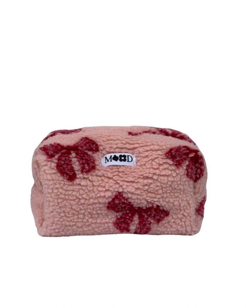 Pink Bow Classic Makeup  Bag