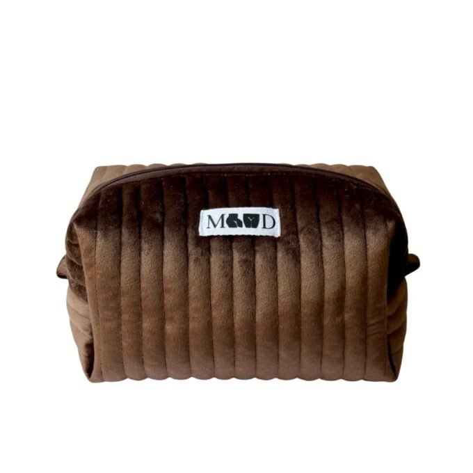 Brown Velvet - Makeup Bag