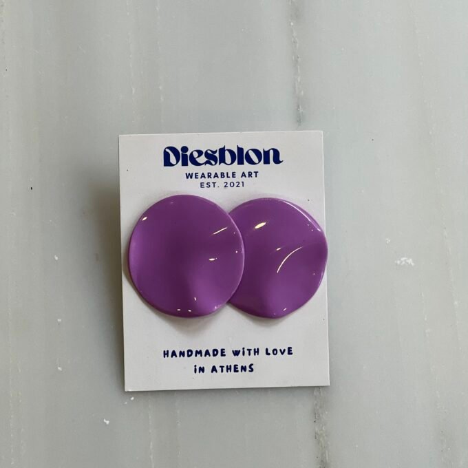 Lilac Petal Earrings