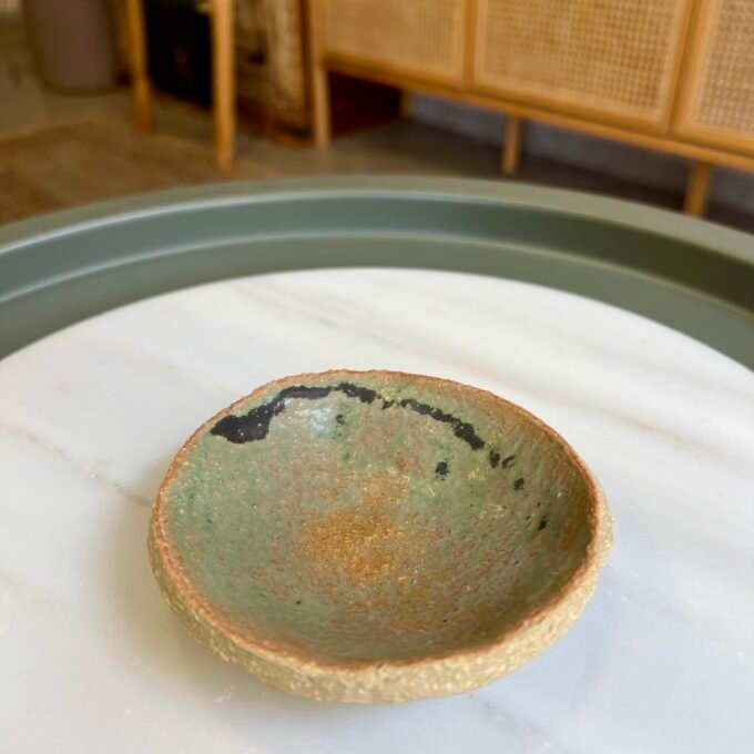 Mini Ceramic Green Bowl