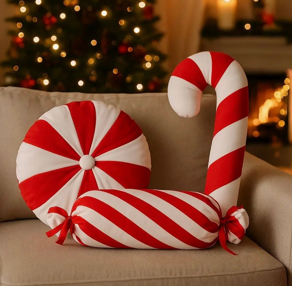 Candy Xmas Cushion Candy 55X15CM 270GR - Image 2