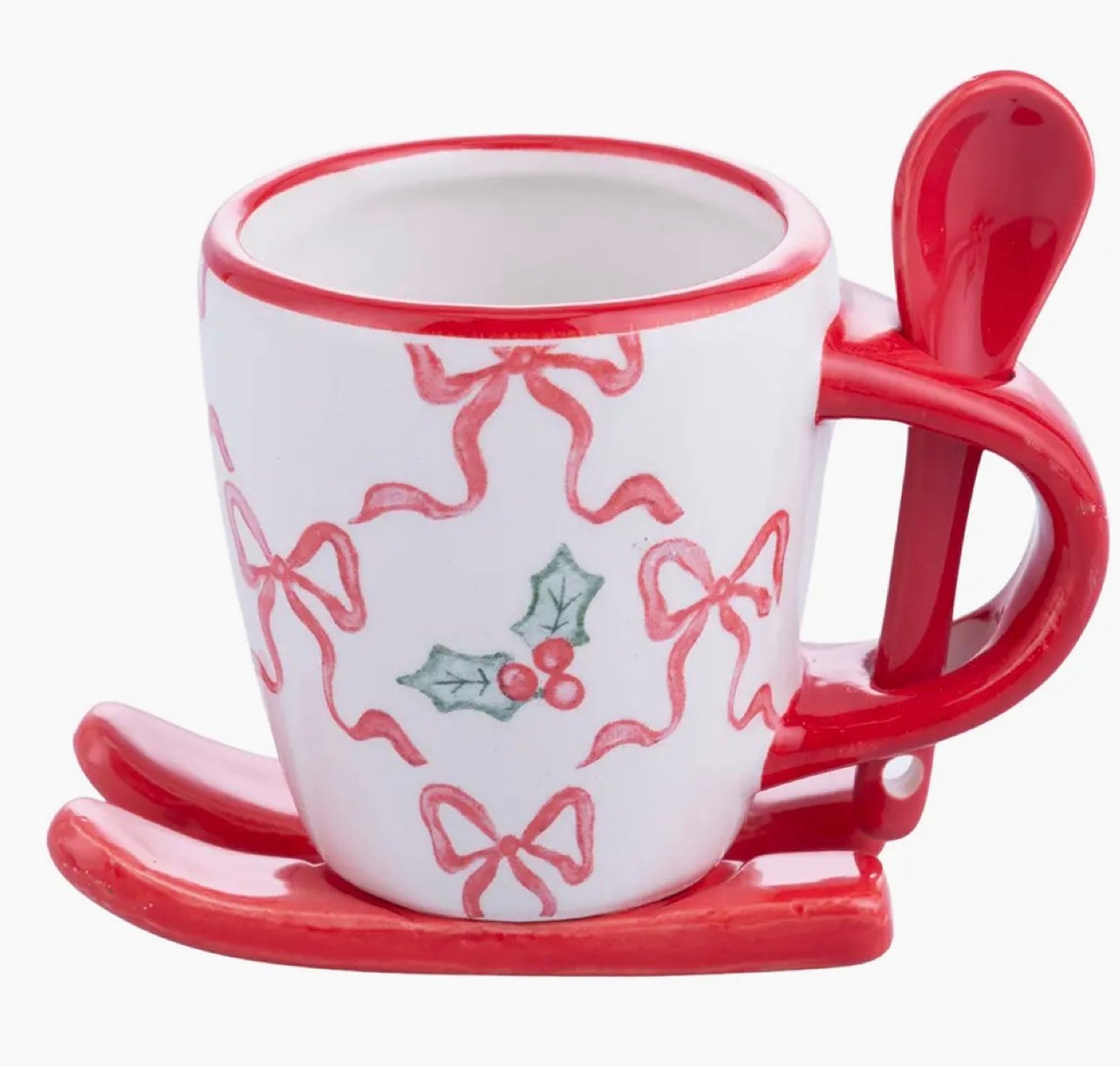 Xmas Fiocchi Coffee Cup Sleigh/Spoon 3