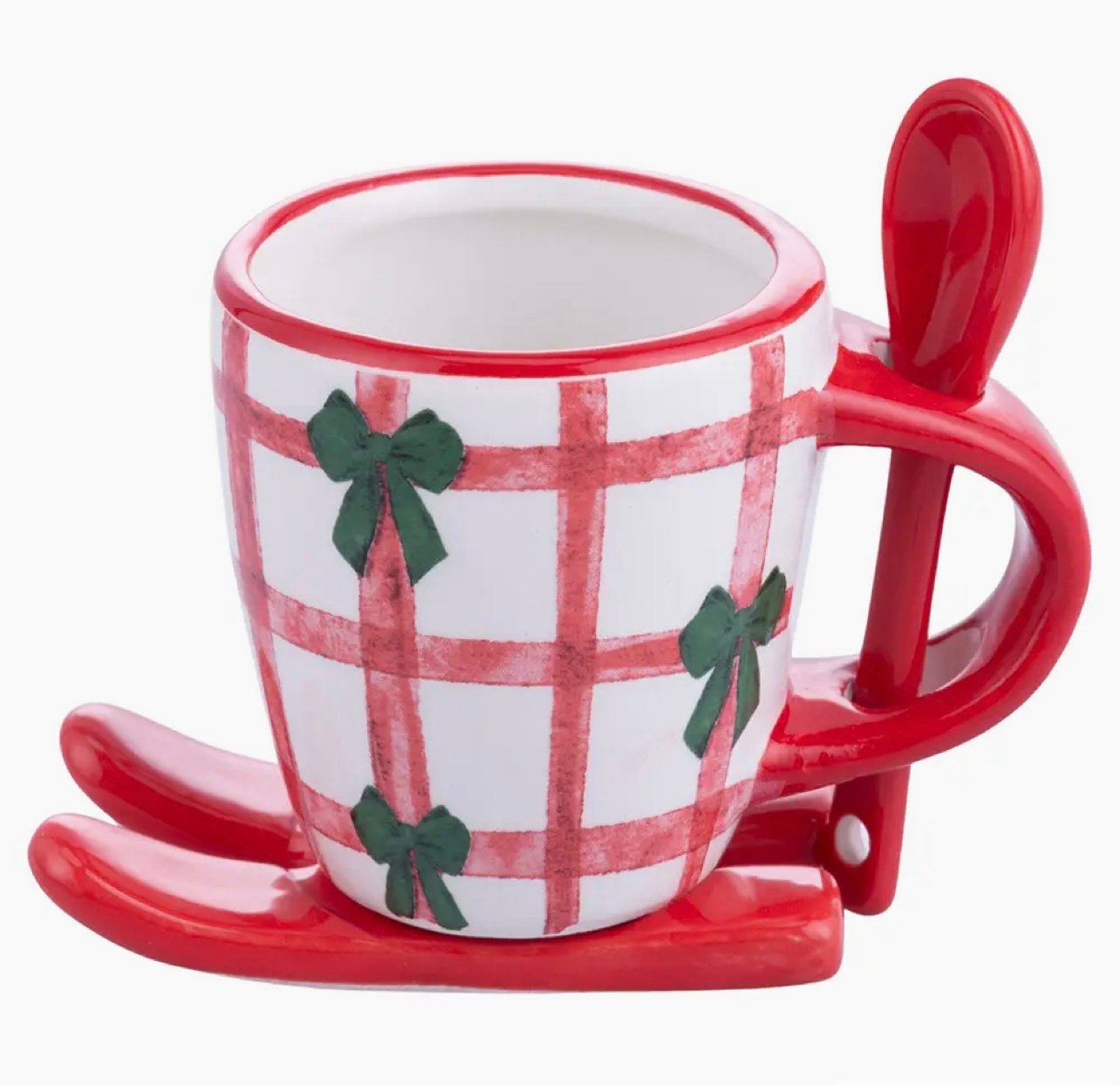 Xmas Fiocchi Coffee Cup Sleigh/Spoon 1