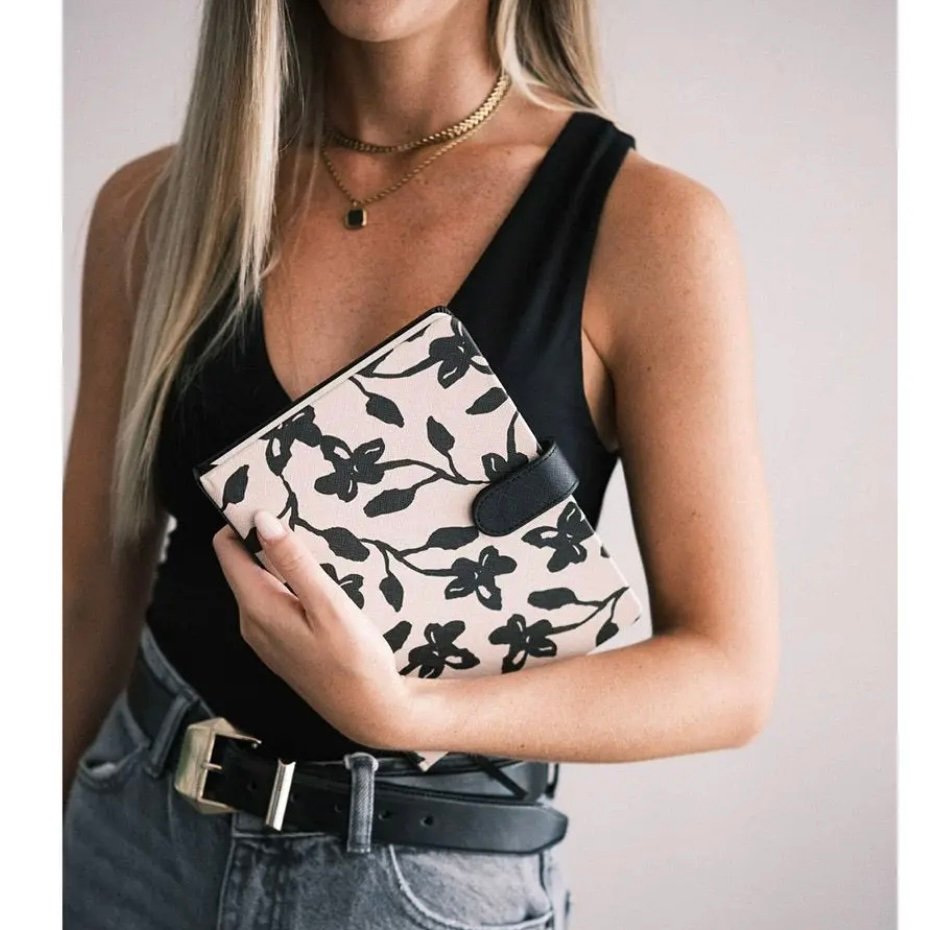 Premium Τετράδιο Α5 με κάλυμμα από Δερματίνη KOKONOTE LUXE Midnight Dahlia - Image 3