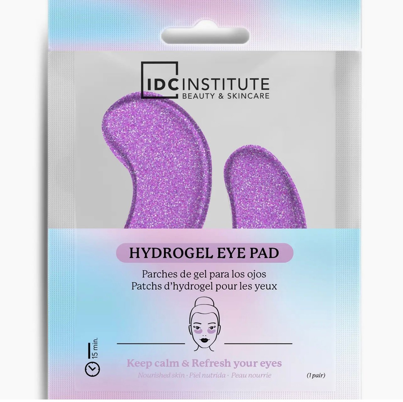 Idc Institute Glitter Eye Pads Purple