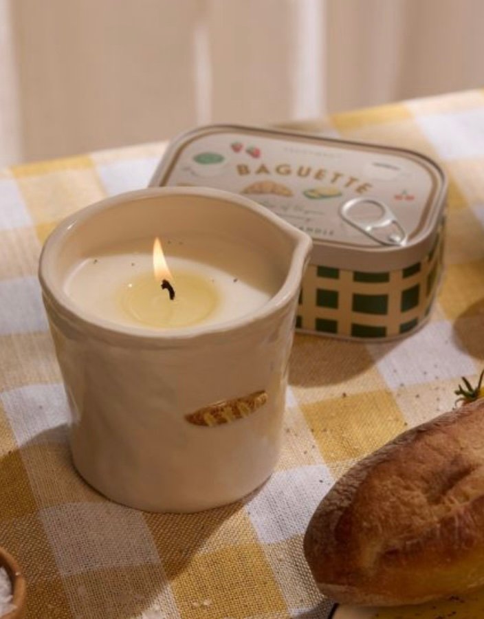 Rosemary Thyme Φυτικό Κερί 226gr σε κεραμικό δοχείο, Bistro French Baguette - Paddywax - Image 2