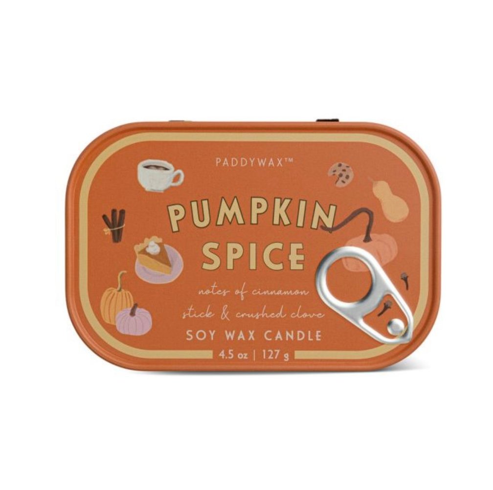 Pumpkin Spice Φυτικό Κερί 127gr σε μεταλλικό δοχείο-κονσέρβα, Bistro Pumpkin - Paddywax