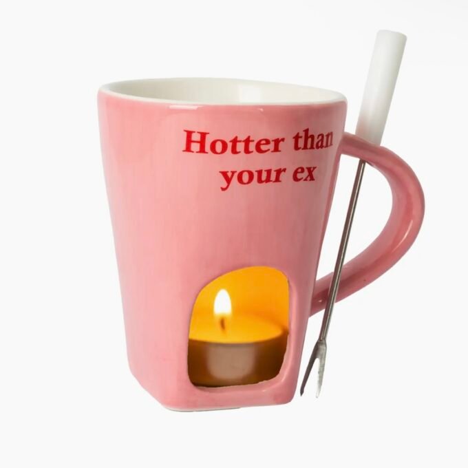 "Hotter Than Your Ex" Pink Fondue Mug