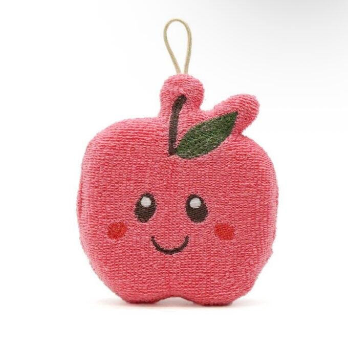 Kitchen Sponge Apple Red 15 cm