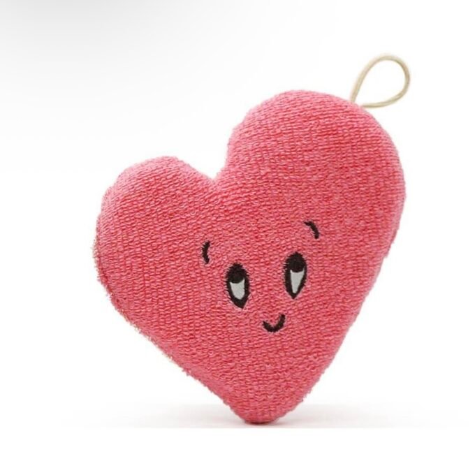 Kitchen Sponge Heart Red 15 cm