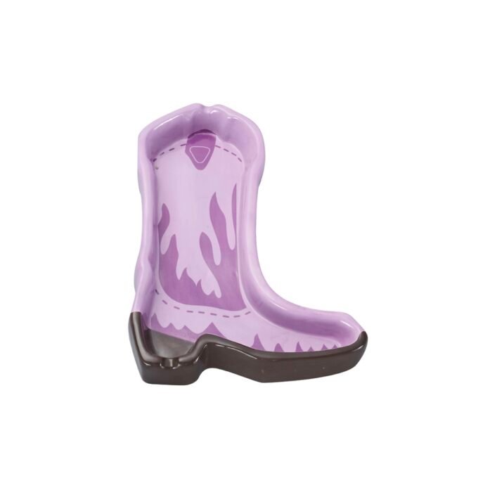 Lilac Cowboy Boot Ashtray