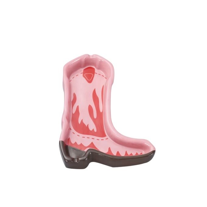 Pink Cowboy Boot Ashtray