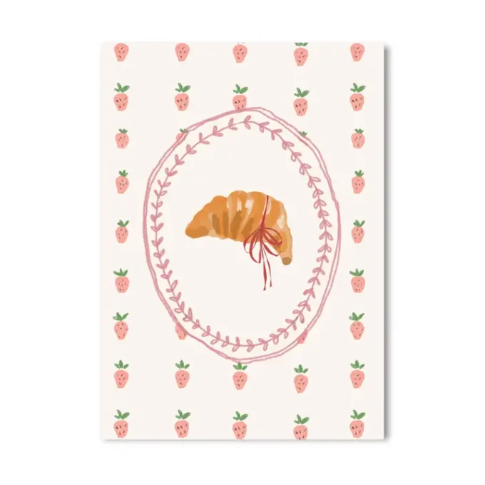 Postcard Cottage Core Croissant