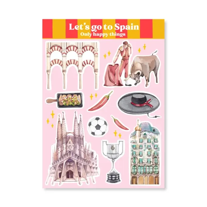 Stickersheet Let's Go To Spain A6