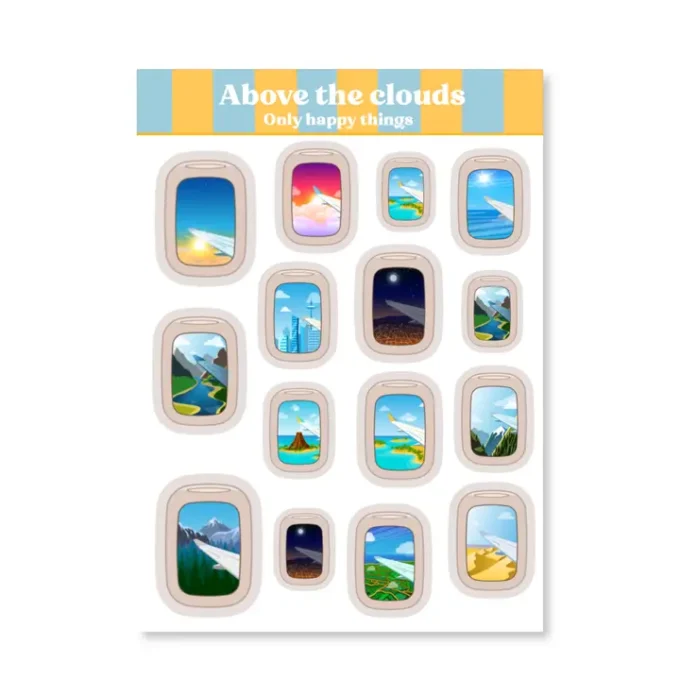 Stickersheet Above the Clouds A6