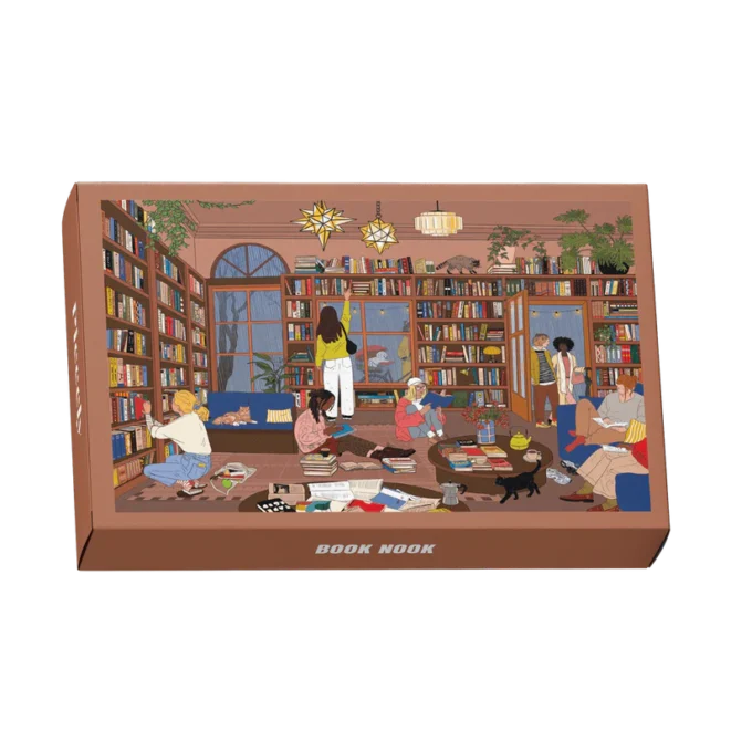 Piecely Book Nook Mini Puzzle, 99 Pieces