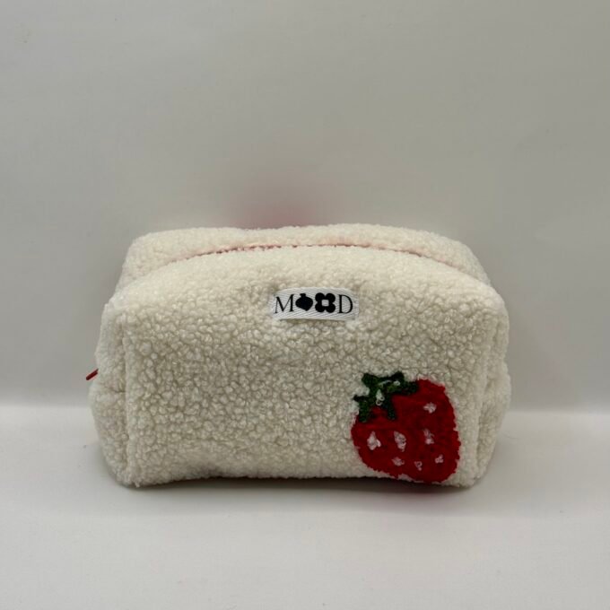 Teddy Strawberry Makeup Bag
