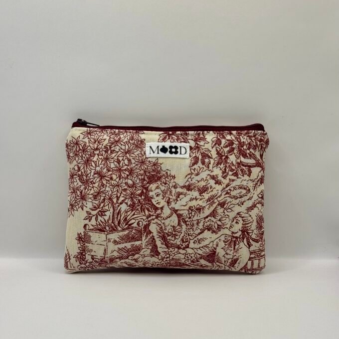 Le Jardin Burgundy Mini Pouch