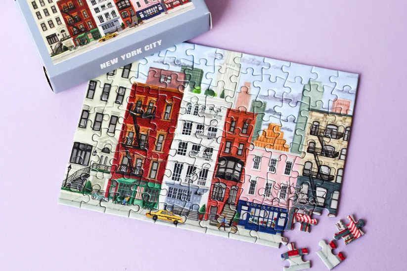 Piecely New York City Mini Puzzle, 99 Pieces - Image 3