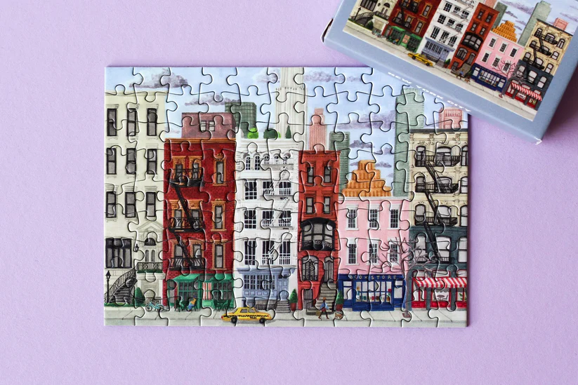 Piecely New York City Mini Puzzle, 99 Pieces - Image 2